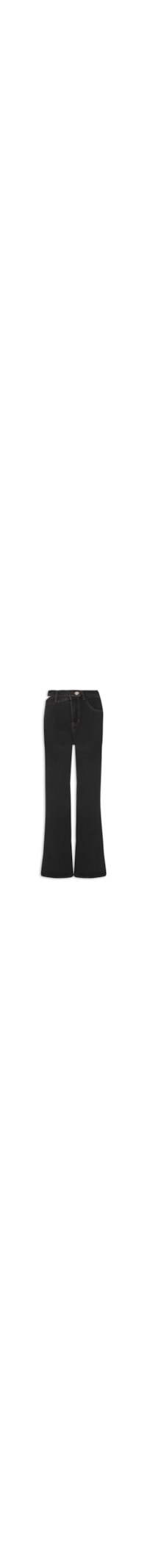 Calça Feminina Jeans Pantalona - Preto