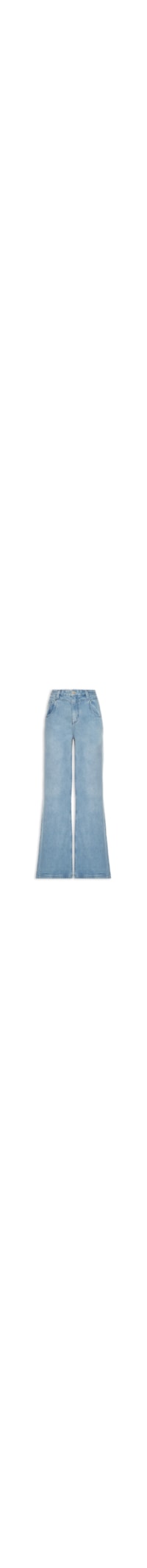 Calça Feminina Jeans Pantalona Rock Vinco Clara - Azul
