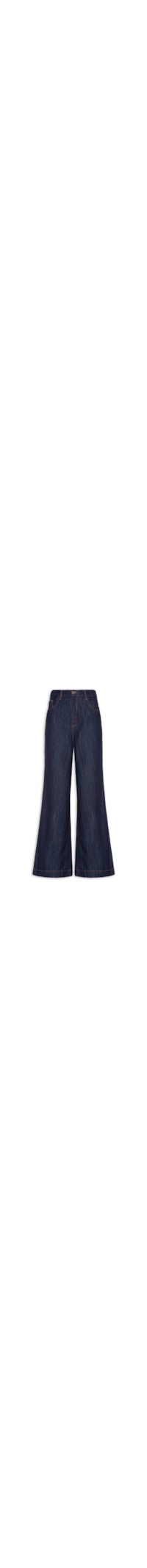 Calça Feminina Jeans Pantalona Super High - Azul