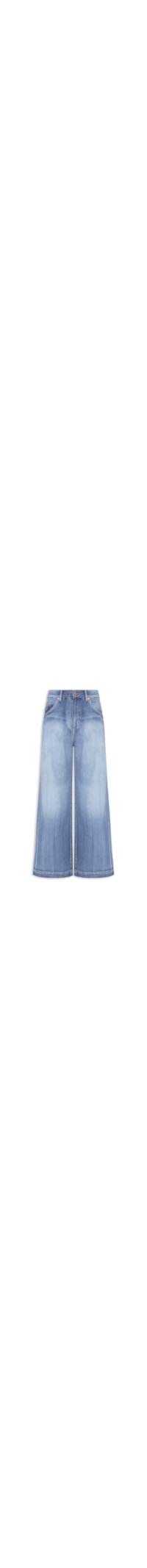 Calça Feminina Jeans Pantalona Vintage - Azul