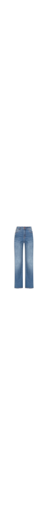 Calça Feminina Jeans Raquel Wide Leg - Azul