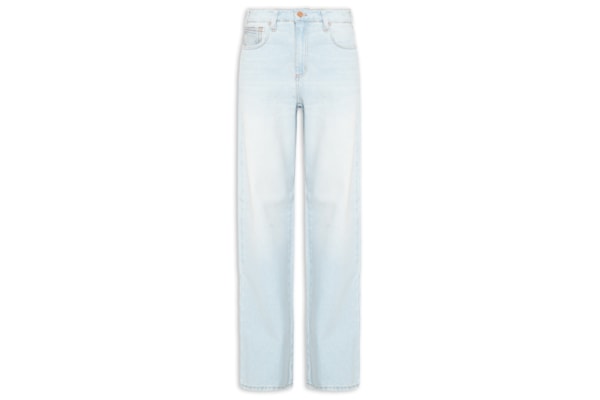 Calça Feminina Jeans Raquel Wide Leg - Azul