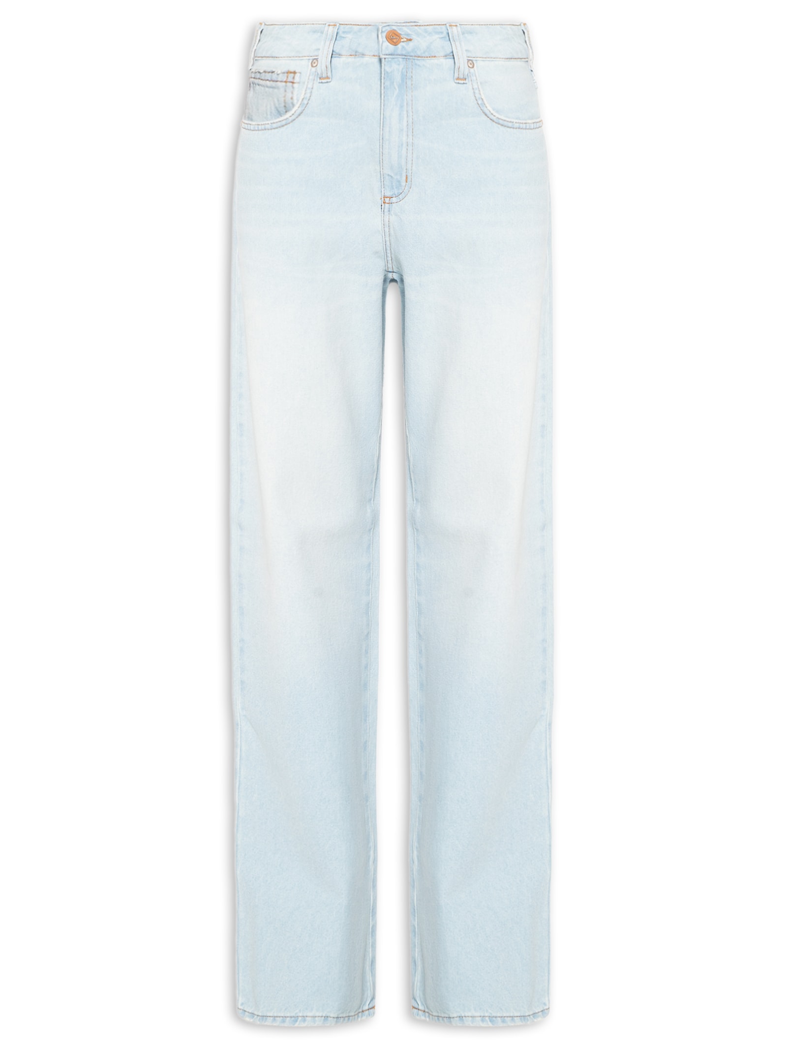 Calça Feminina Jeans Raquel Wide Leg Azul Forum