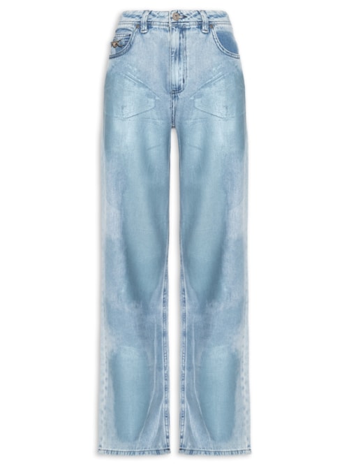 Calça Feminina Jeans Raquel Wide Leg – Azul
