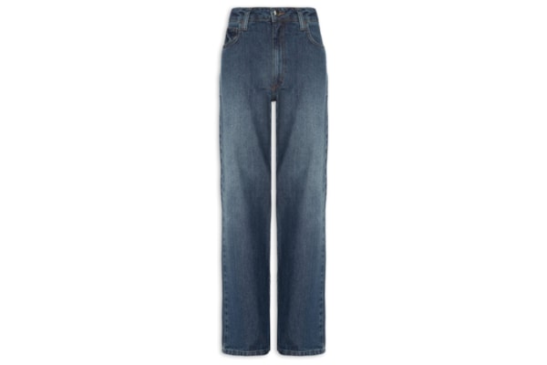 Calça Feminina Jeans Raquel Wide Leg - Azul