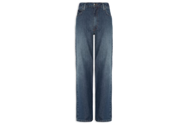 Calça Feminina Jeans Raquel Wide Leg - Azul