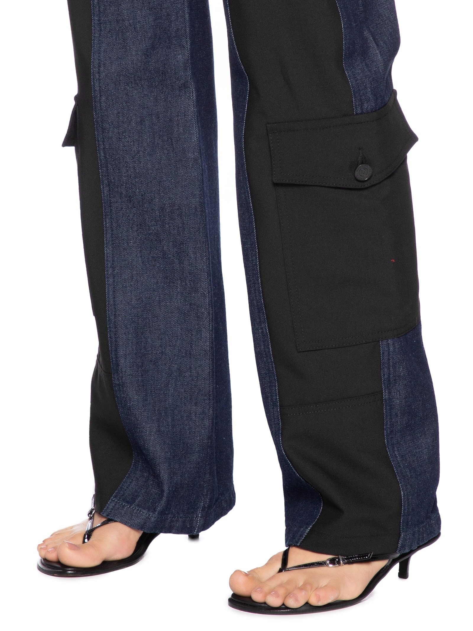  Calça Feminina Jeans Recortes Azul Colcci Jeans