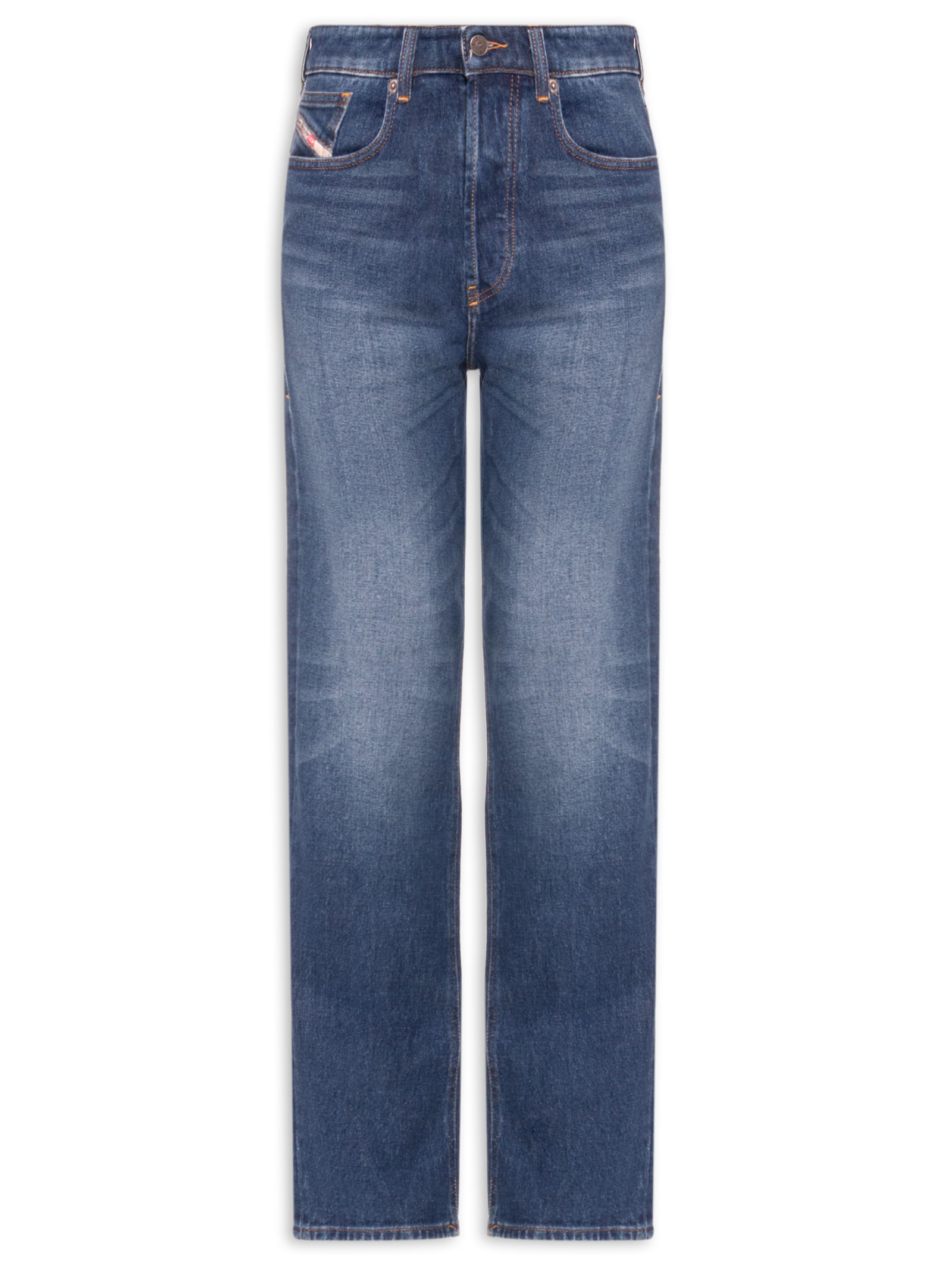 Calça Feminina Jeans Regular 1988 D-ark L.32 Trousers Azul Diesel