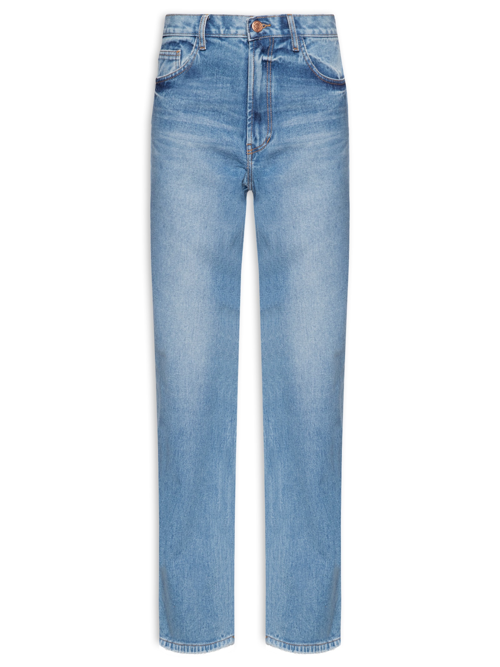 Calça Feminina Jeans Relaxed Azul Maria Filó