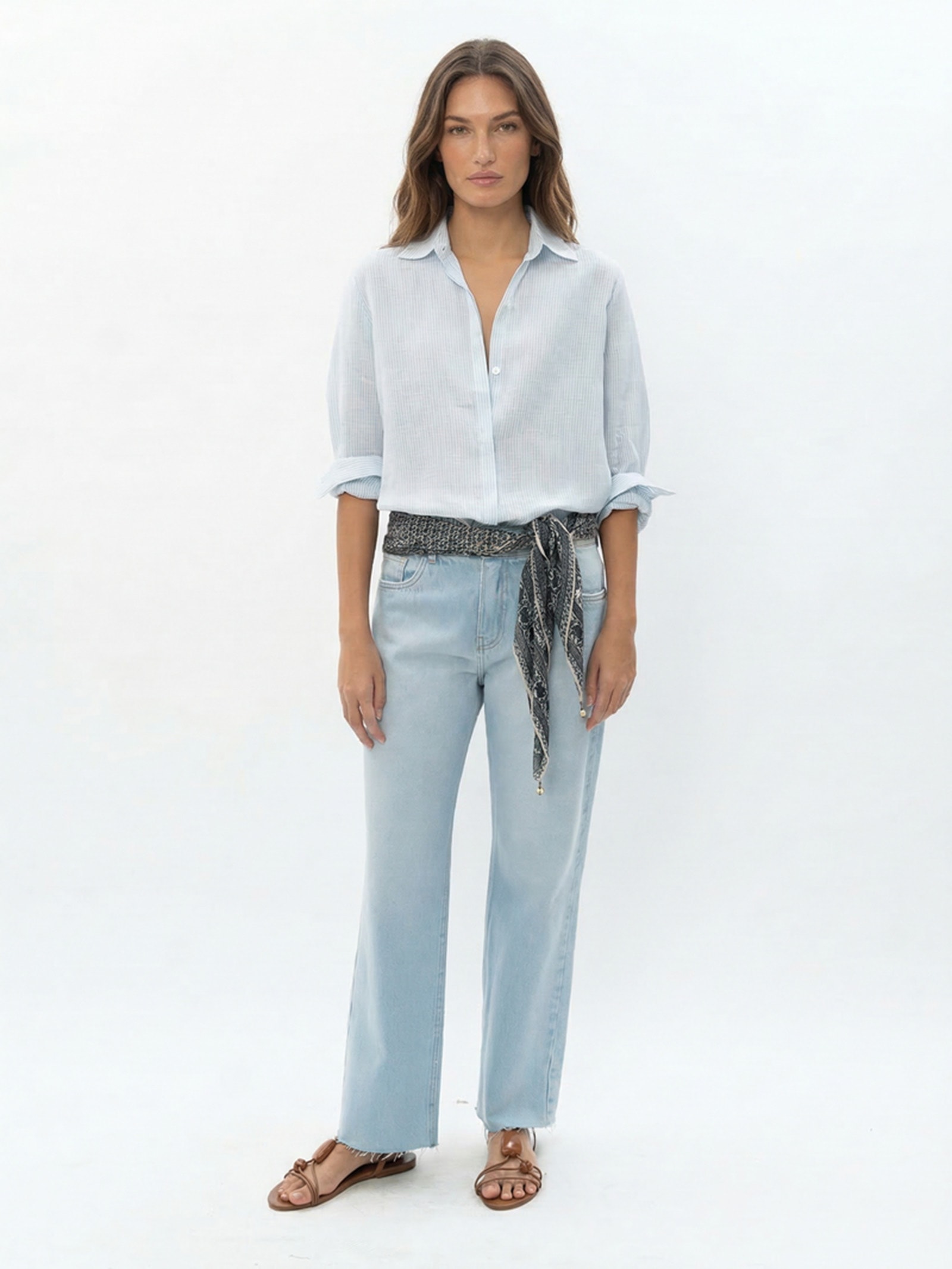 Calça Feminina Jeans Relaxed Used – Azul Maria Filó