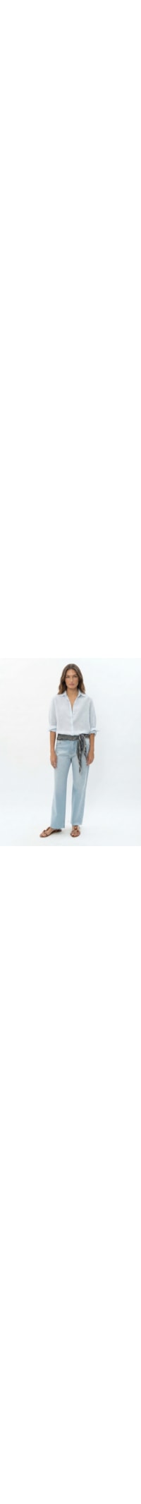 Calça Feminina Jeans Relaxed Used – Azul