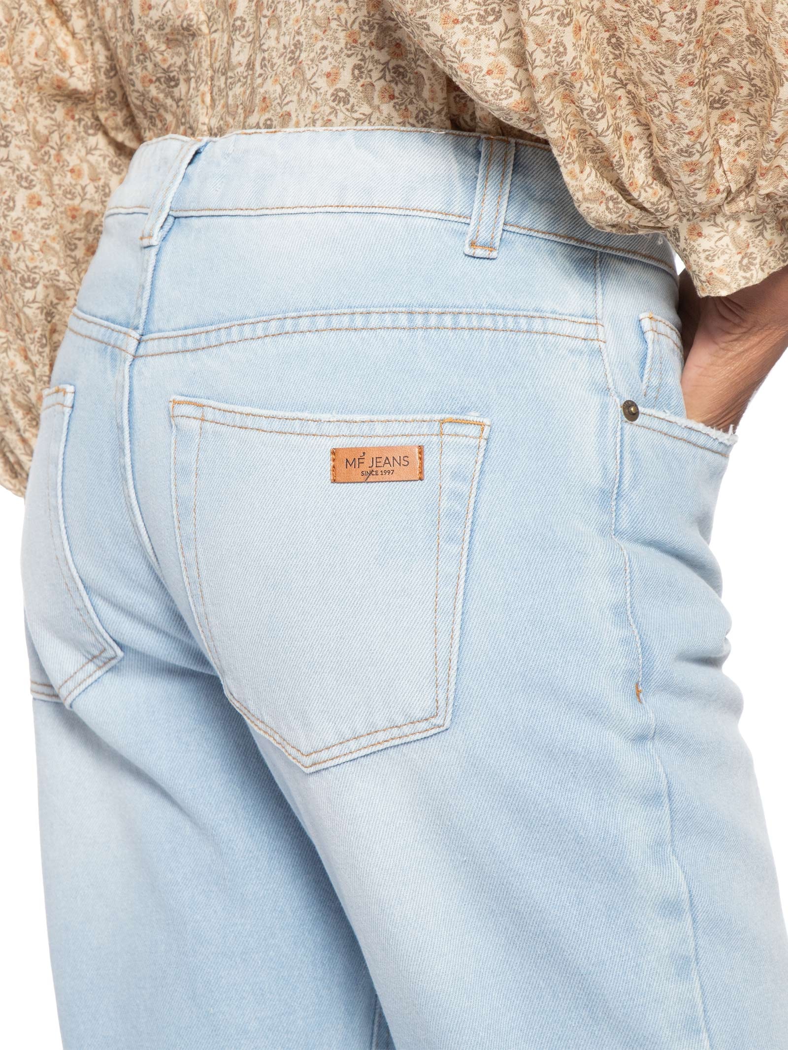 Calça Feminina Jeans Relaxed Used – Azul Maria Filó