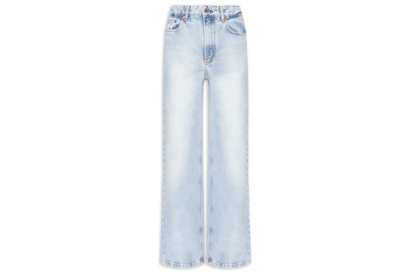 Calça Feminina Jeans Reta 70s Luque - Azul