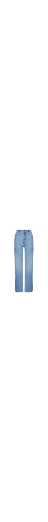 Calça Feminina Jeans Reta - Azul