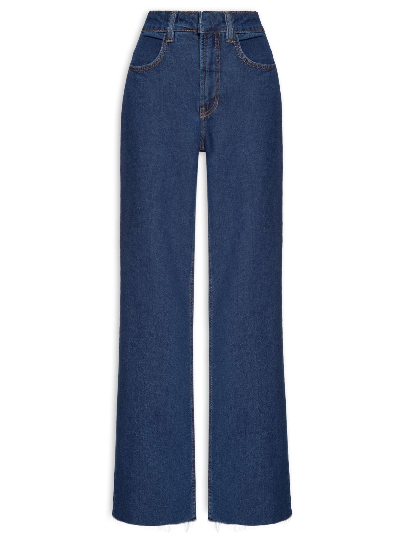 Calça Feminina Jeans Reta Azul Dress To