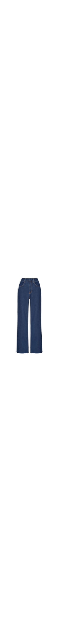Calça Feminina Jeans Reta - Azul