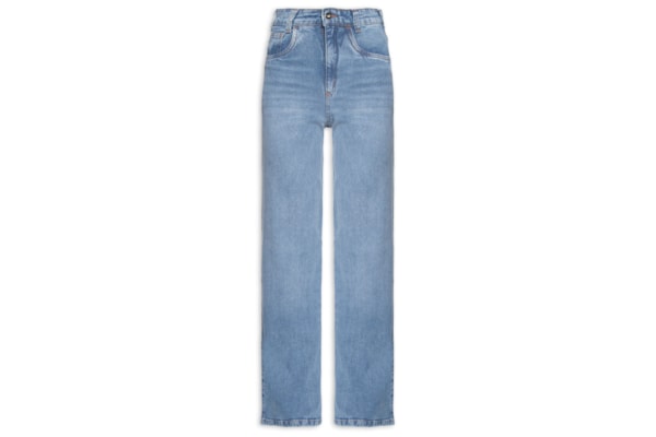 Calça Feminina Jeans Reta - Azul