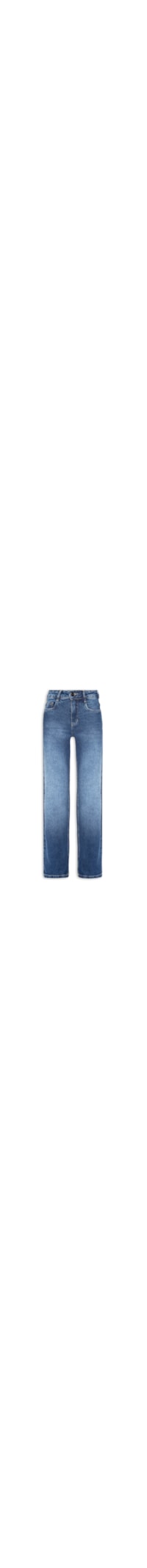 Calça Feminina Jeans Reta - Azul