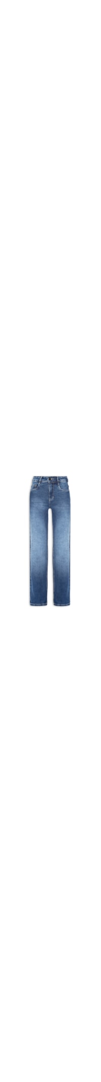 Calça Feminina Jeans Reta - Azul