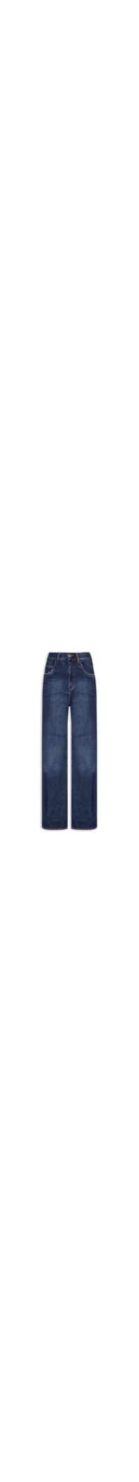 Calça Feminina Jeans Reta Básica - Azul
