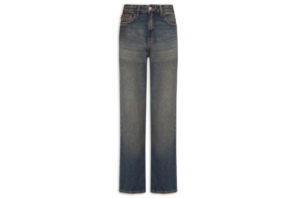 Calça Feminina Jeans Reta Brown Denim - Verde