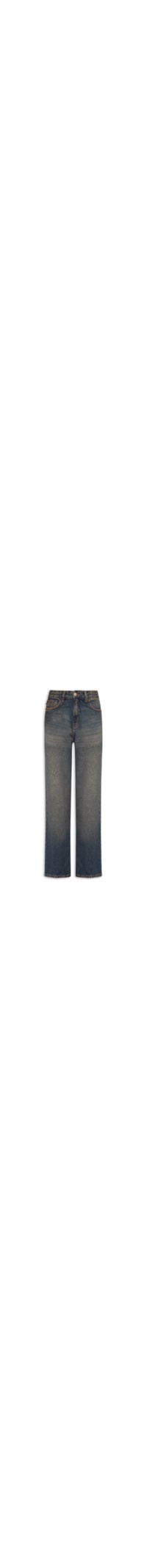 Calça Feminina Jeans Reta Brown Denim - Verde