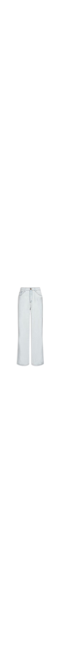 Calça Feminina Jeans Reta Cintura Alta - Azul
