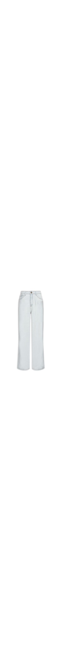 Calça Feminina Jeans Reta Cintura Alta - Azul