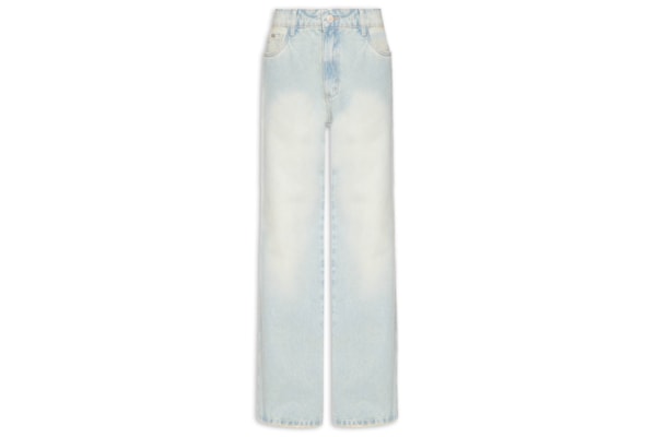 Calça Feminina Jeans Reta Cintura Média Brasil - Azul