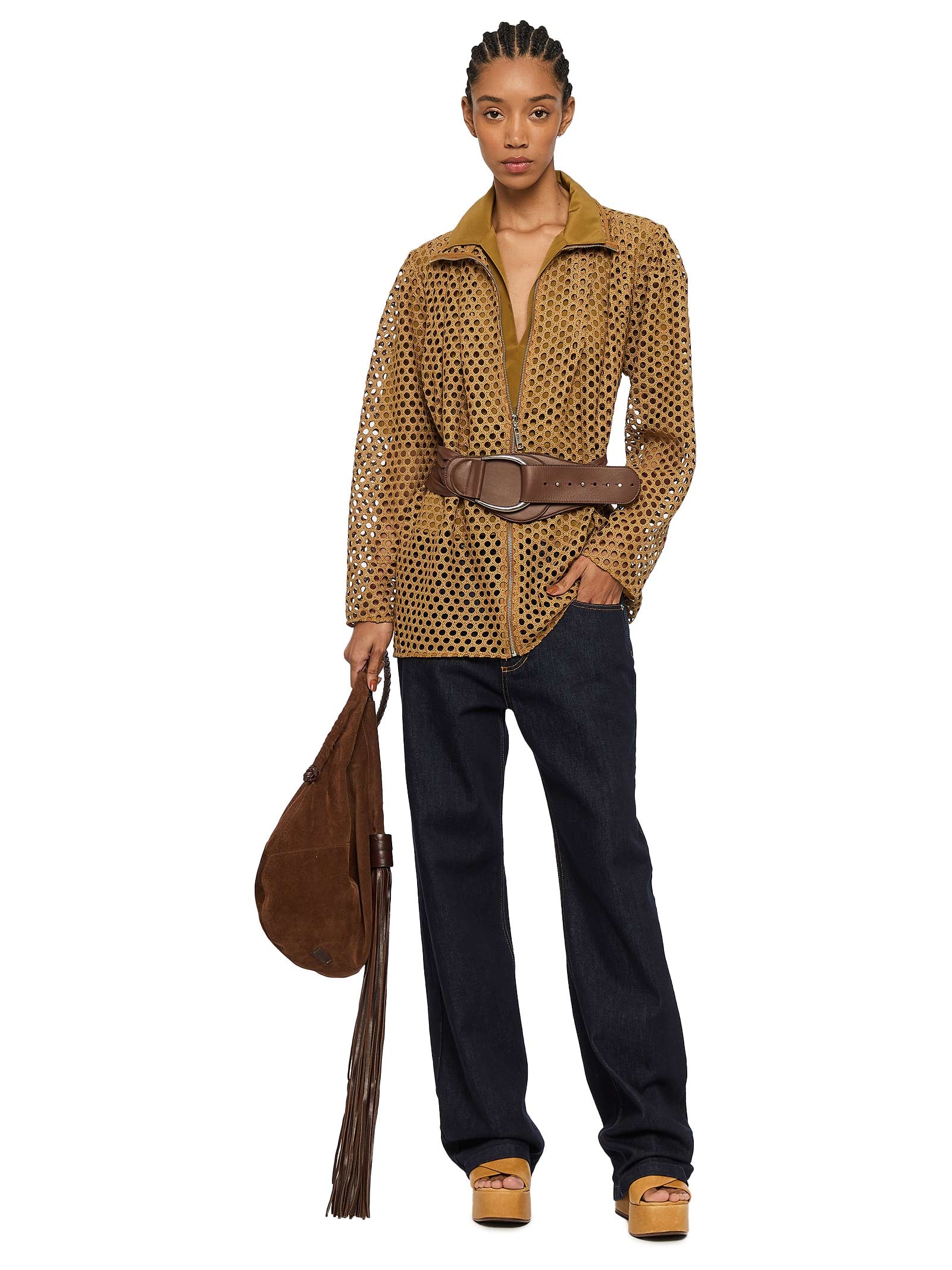 Calça Feminina Jeans Reta Dark Azul Animale