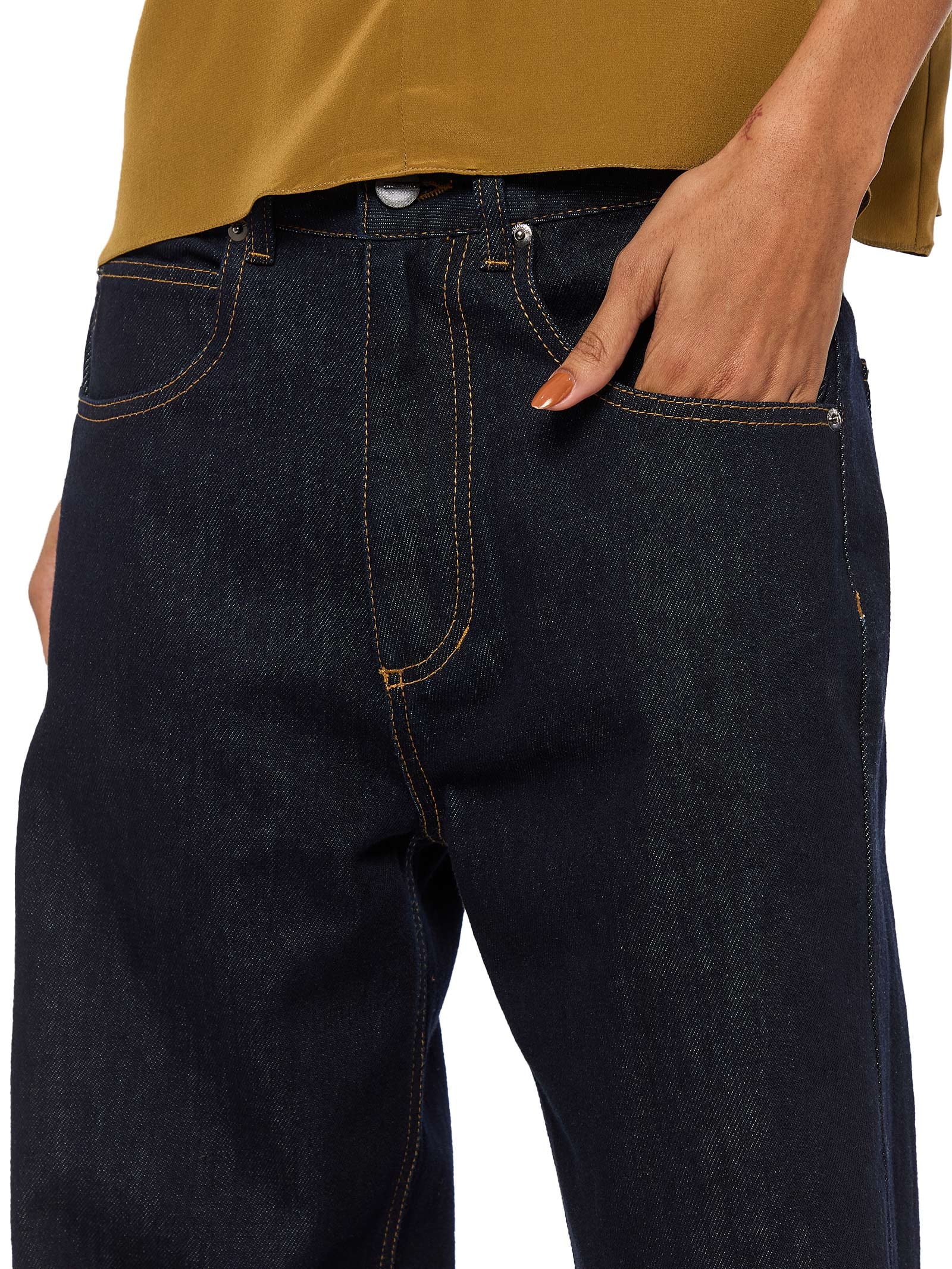 Calça Feminina Jeans Reta Dark Azul Animale