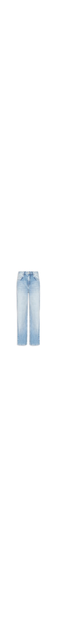 Calça Feminina Jeans Reta Destroyed - Azul