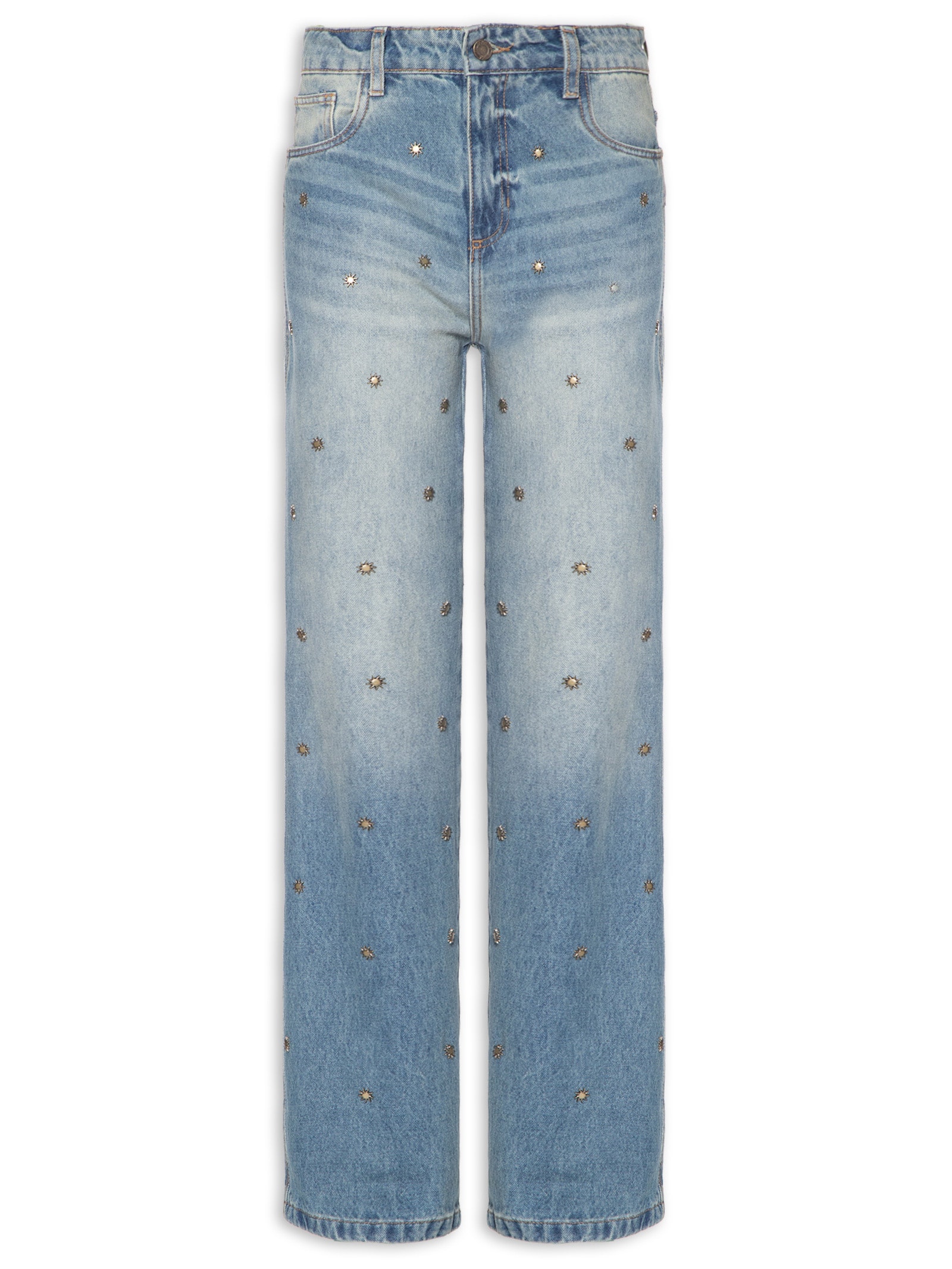 Calça Feminina Jeans Reta High Azul My Favorite