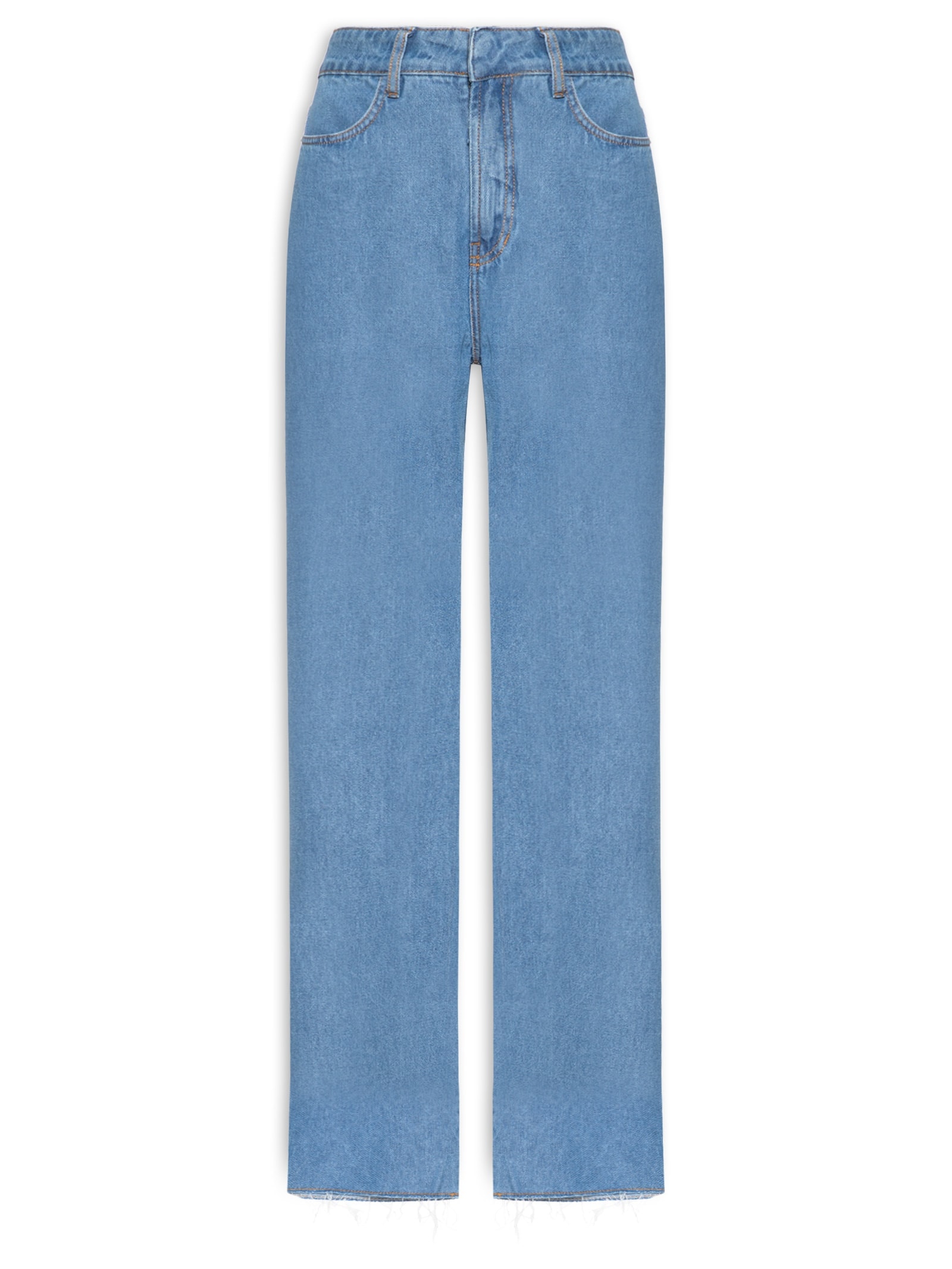 Calça Feminina Jeans Reta Oceano Azul Dress To