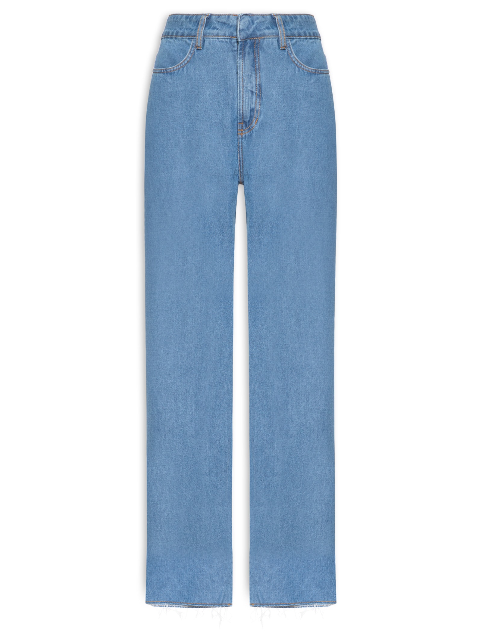 Calça Feminina Jeans Reta Oceano Azul Dress To