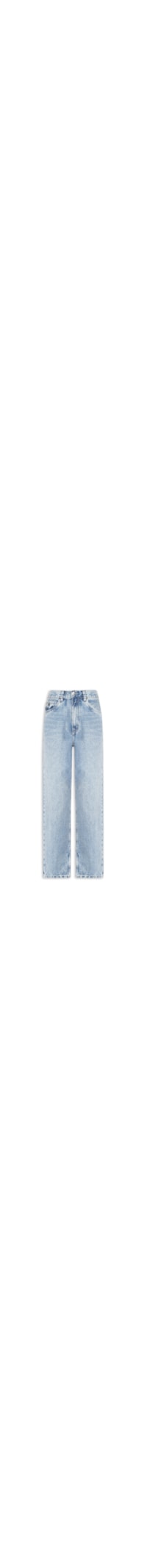 Calça Feminina Jeans Reta Rock Pespontos - Azul