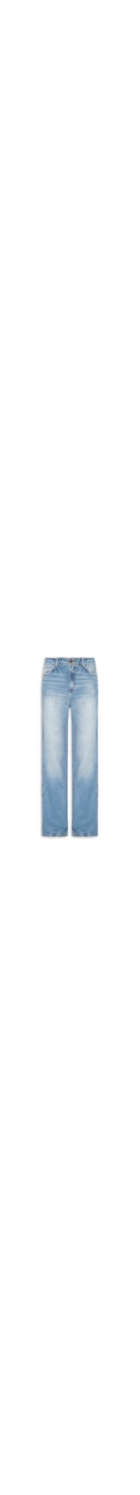 Calça Feminina Jeans Reta Super High - Azul