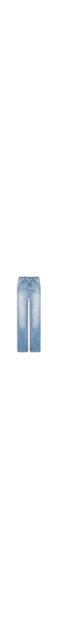 Calça Feminina Jeans Reta Super High - Azul