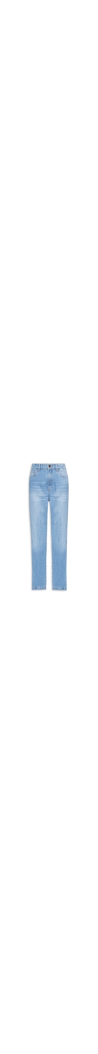 Calça Feminina Jeans Reta Super High - Azul