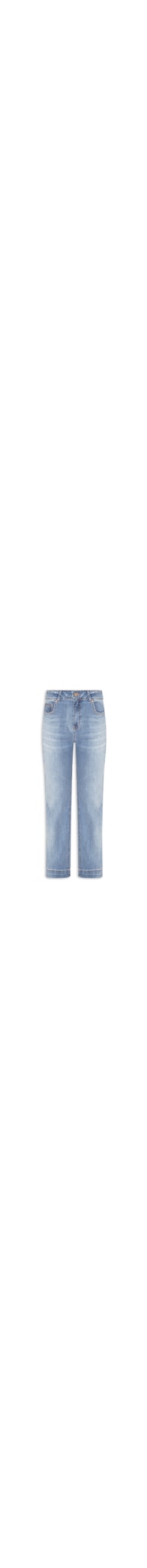 Calça Feminina Jeans Reta Used - Azul