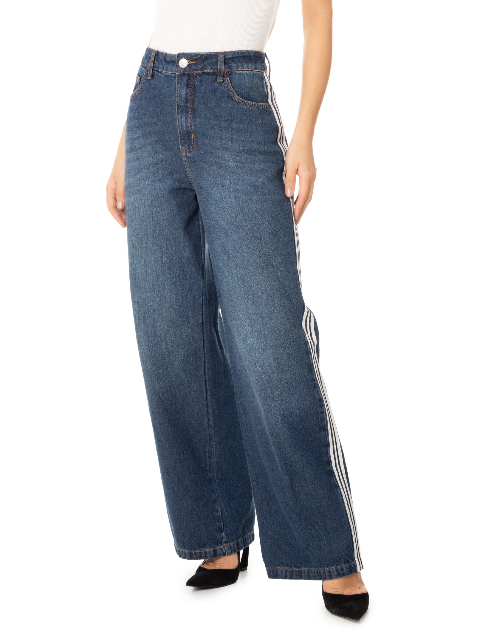 Calça Feminina Jeans Seul Azul Colcci Jeans