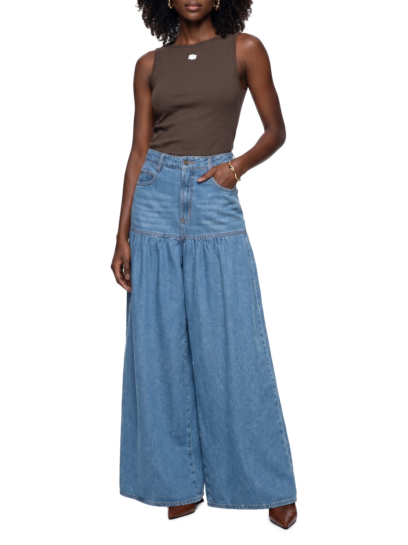 Calça Feminina Jeans Silvia Azul Colcci