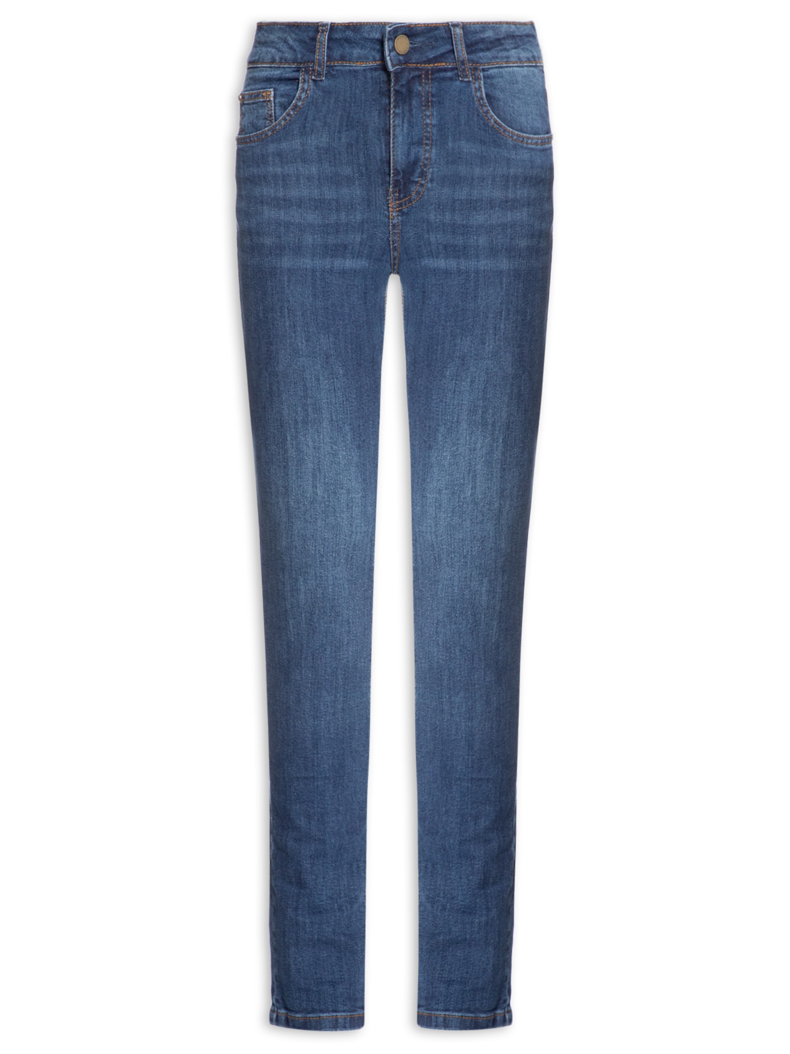 Calça Feminina Jeans Skinny 1967 Azul Cantão