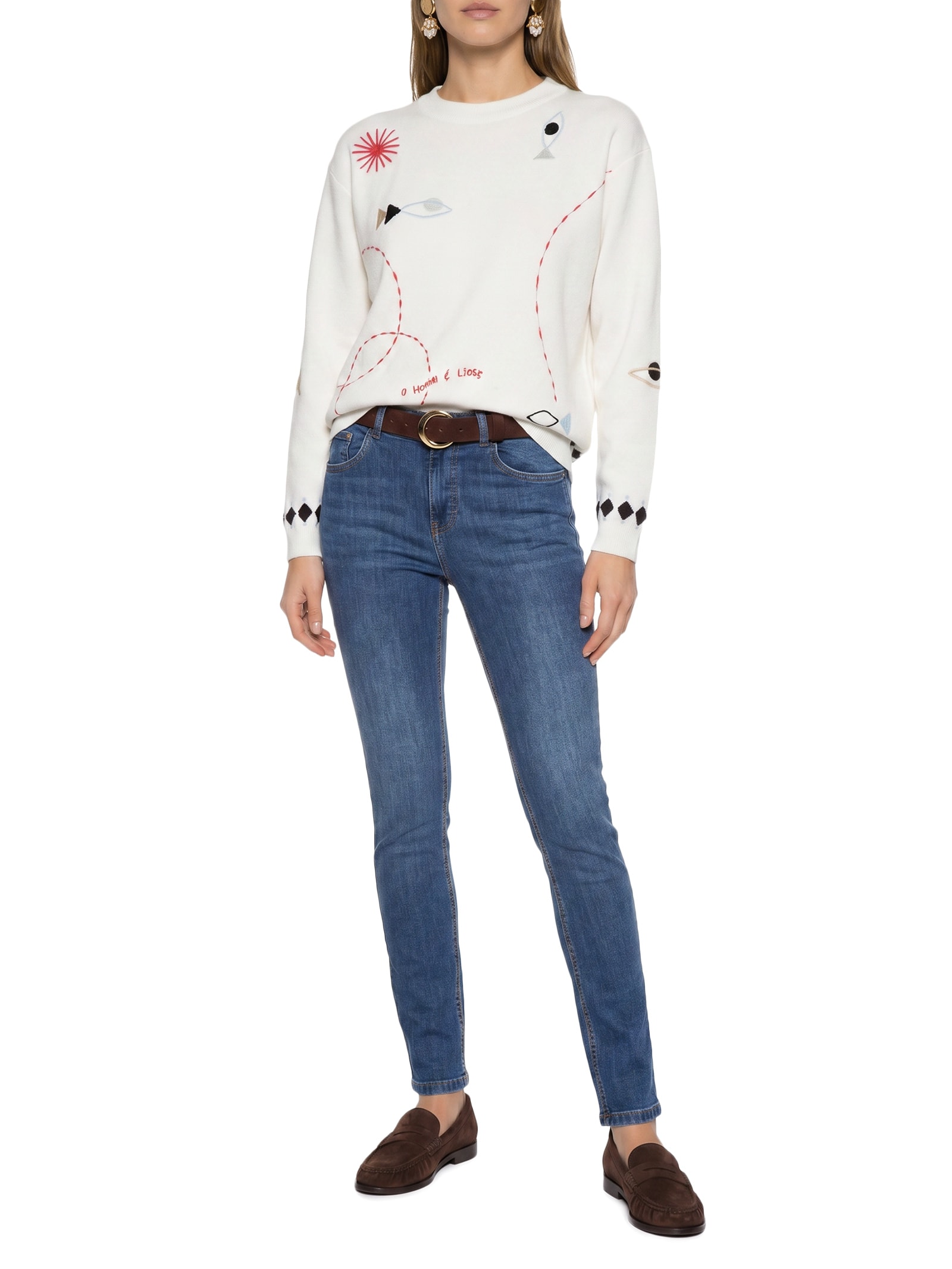 Calça Feminina Jeans Skinny 1967 Azul Cantão