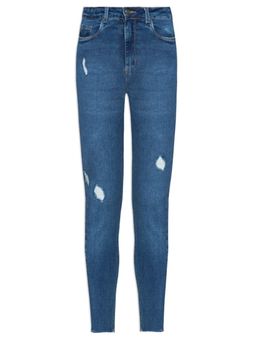 Calça Feminina Jeans Skinny - Azul