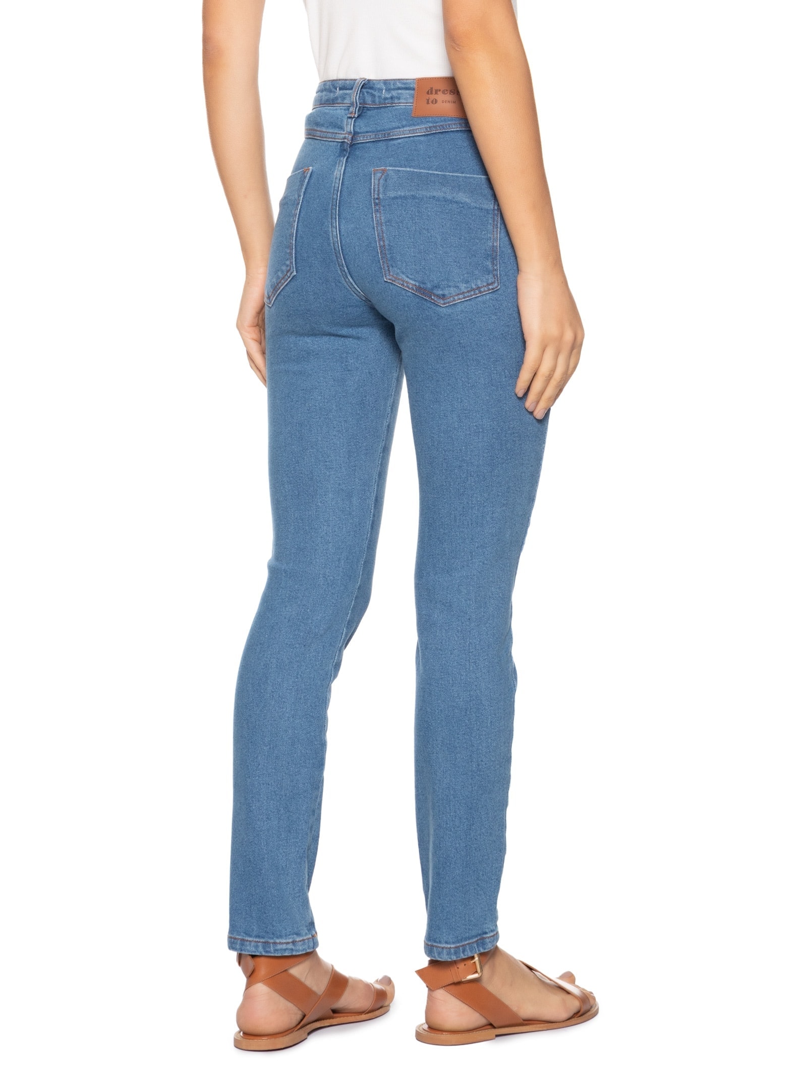 Calça Feminina Jeans Skinny Azul Dress To