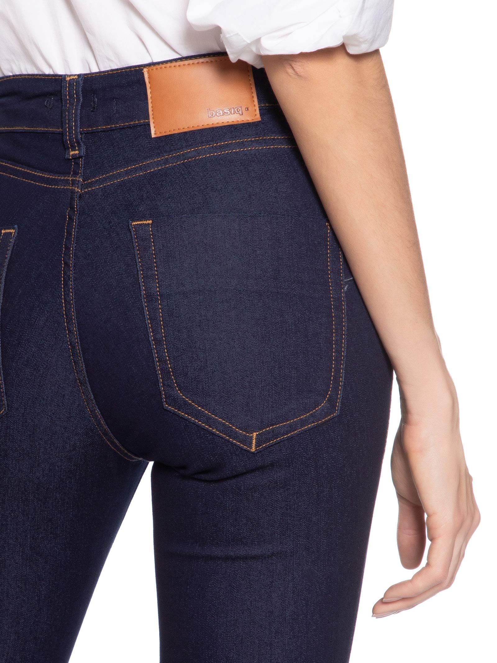 Calça Feminina Jeans Skinny Azul Basiq