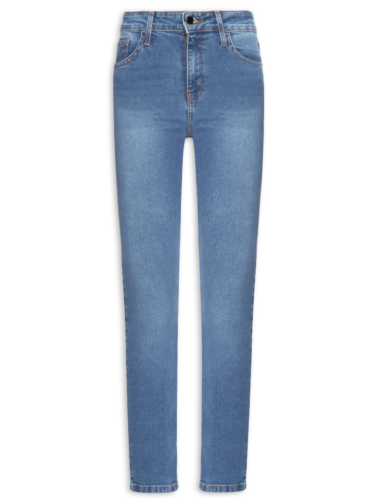 Calça Feminina Jeans Skinny Azul Basiq
