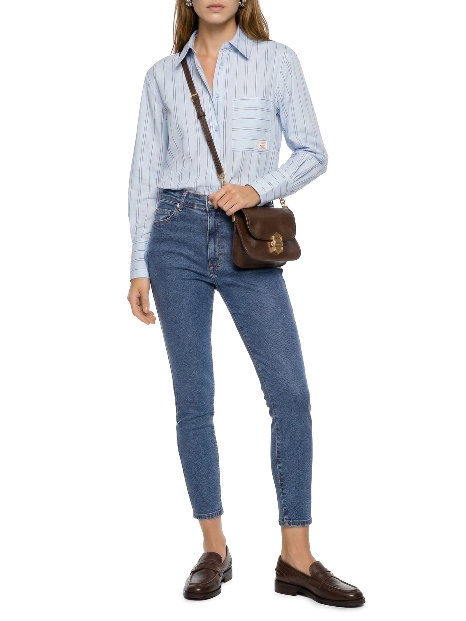 Calça Feminina Jeans Skinny Azul Hering