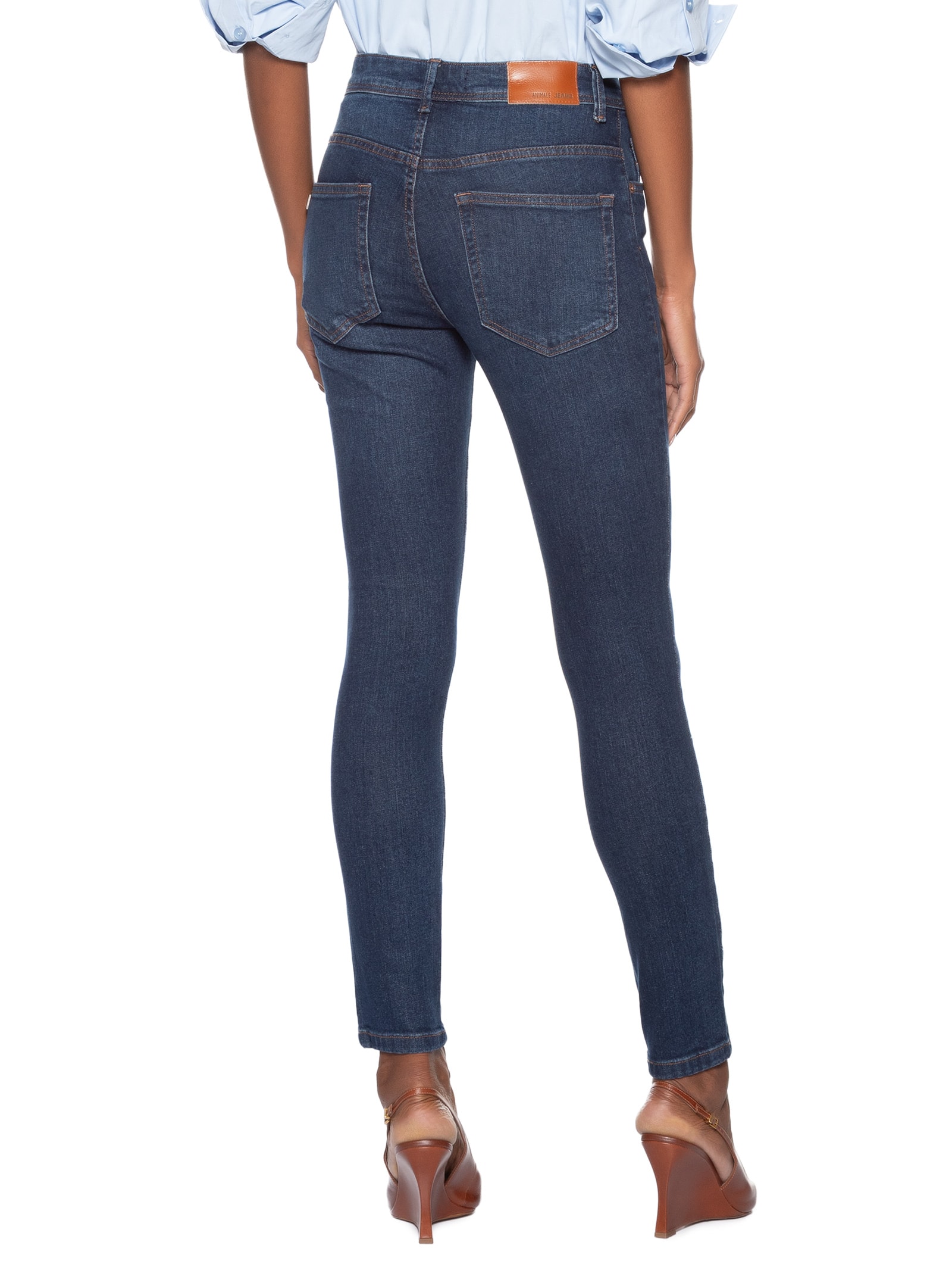 Calça Feminina Jeans Skinny Basic Azul Animale Jeans